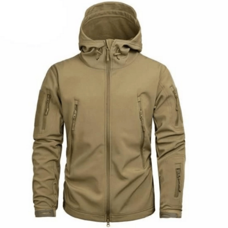 Wind en regen Jack in de kleur Lichtbruin voor heren in Outdoor stijl ideaal voor de winter