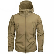 Wind en regen Jack in de kleur Lichtbruin voor heren in Outdoor stijl ideaal voor de winter