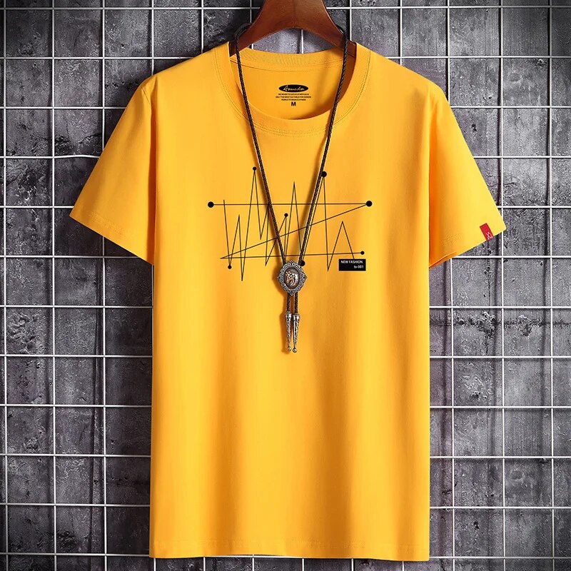 Yael | Oversized heren t-shirt in de kleur Geel voor heren in Streetwear stijl ideaal voor de zomer.