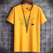 Yael | Oversized heren t-shirt in de kleur Geel voor heren in Streetwear stijl ideaal voor de zomer.