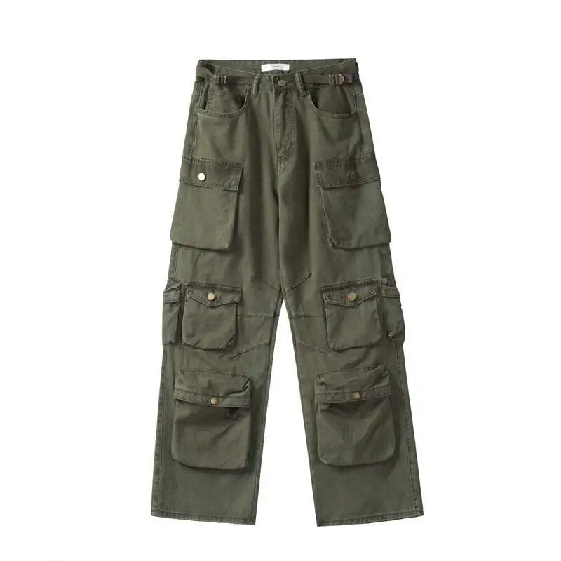 Yara | Casual overall met meerdere zakken in de kleur Groen voor dames in Streetwear stijl geschikt voor alle seizoenen.