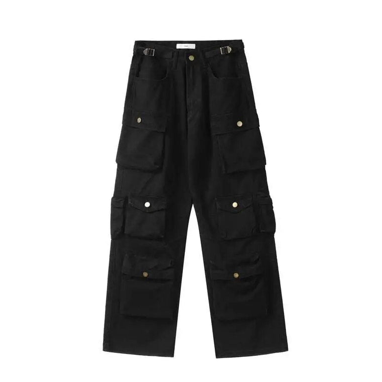 Yara | Casual overall met meerdere zakken in de kleur Zwart voor dames in Streetwear stijl geschikt voor alle seizoenen.