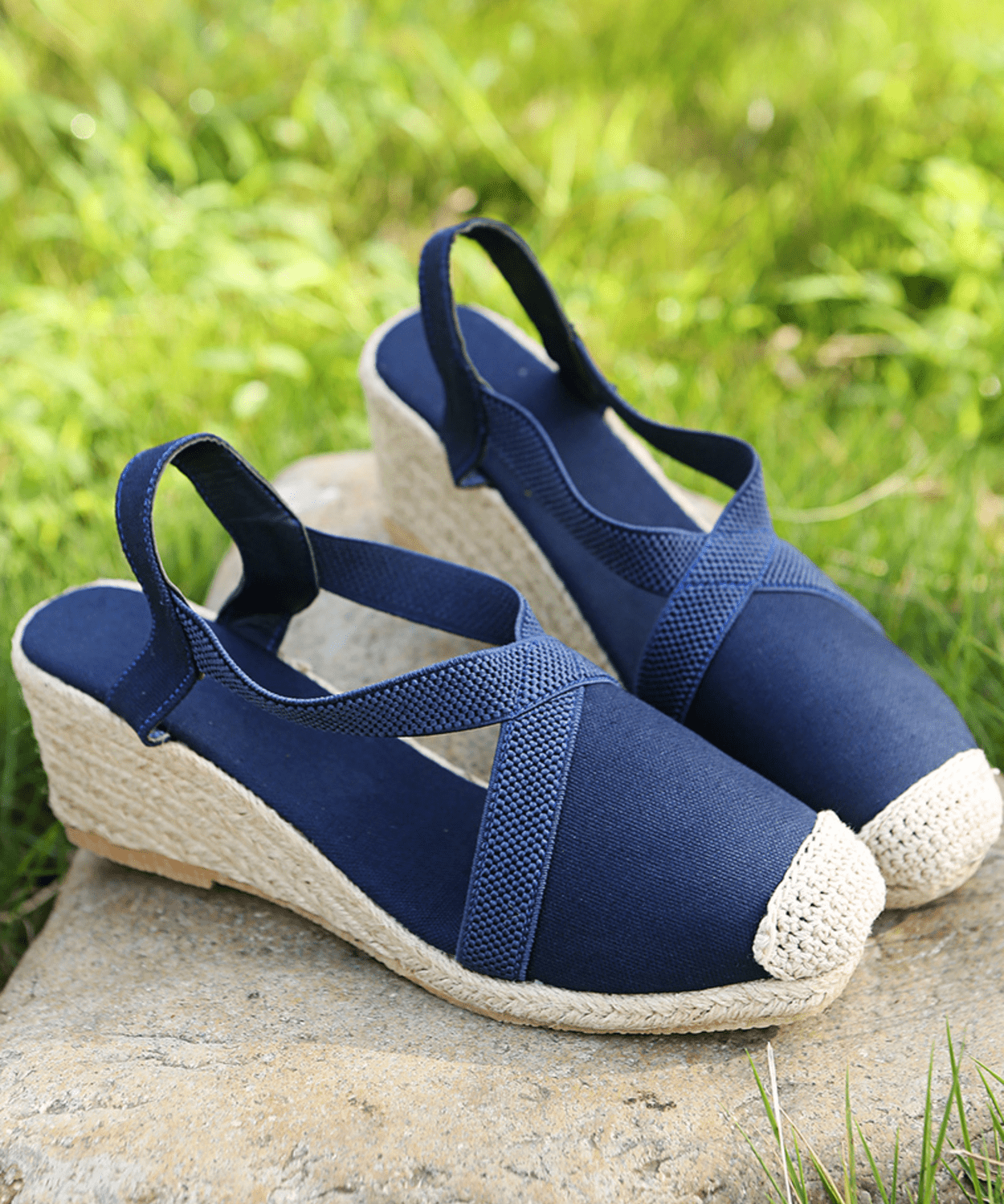 Fenne | Enkelband canvas espadrilles