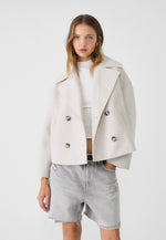 Stijlvolle Korte Double Breasted Jas - Zoe
