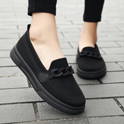 Comfortabele platte loafers