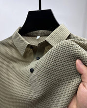 Leon |  Luxe Heren Polo-Shirt met knopen