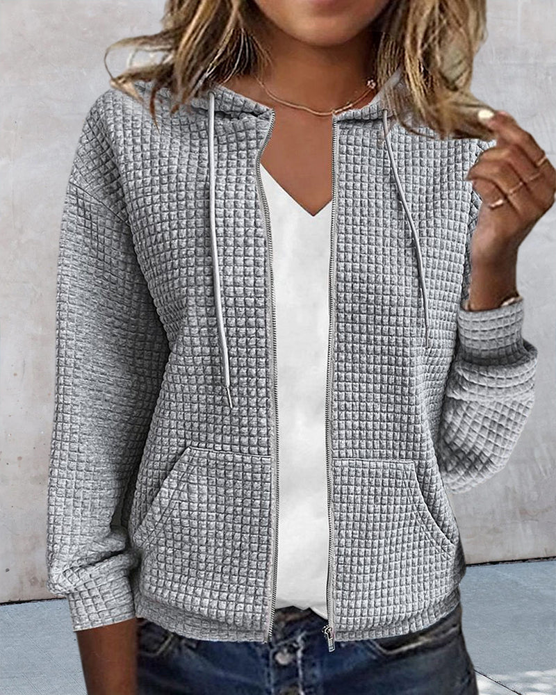 Monique | Casual vest met zakken en koorden