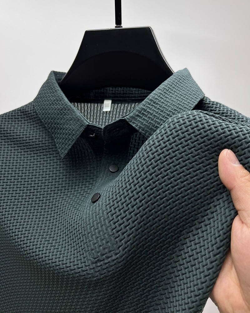 Leon |  Luxe Heren Polo-Shirt met knopen