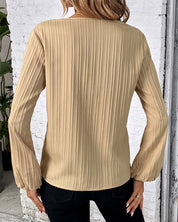 Elegante top met lange mouwen