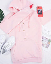 Leyla | Relaxte hoodie met trekkoorden