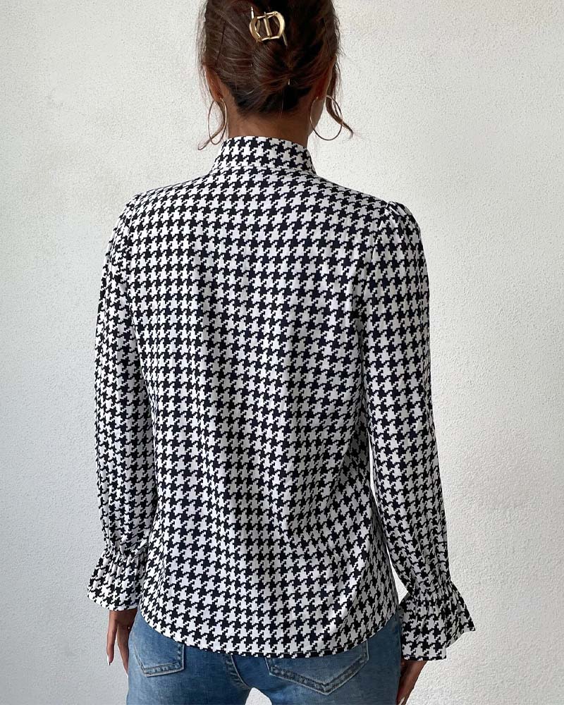 Top met leuke zwart-witte print