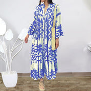 Bohemian Jurk Skye in de kleur Hemelsblauw voor dames in stijl ideaal voor de lente.