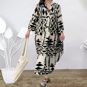Bohemian Jurk Skye in de kleur Zwart voor dames in stijl ideaal voor de lente.