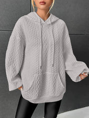 Cosy Chic Hoodie in de kleur Grijs voor dames in Lounge stijl ideaal voor de lente.