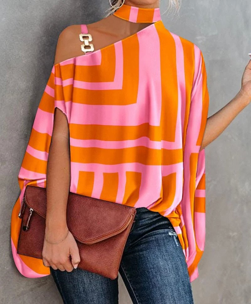Dames Top in 6 verschillende kleuren in de kleur Gemengde kleur voor dames in stijl ideaal voor de zomer.