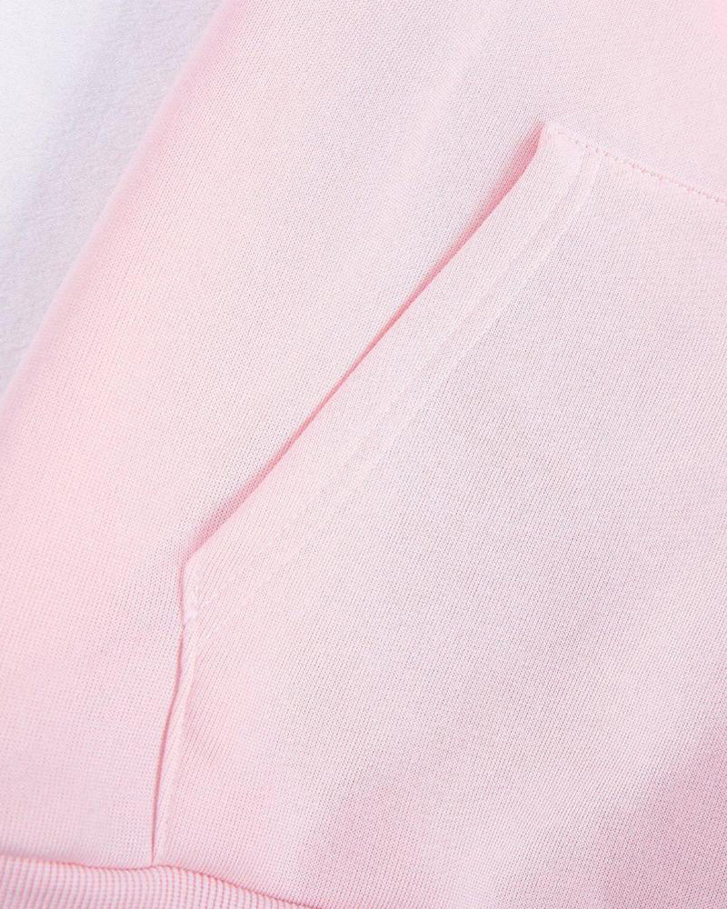 Leyla | Relaxte hoodie met trekkoorden in de kleur Roze voor dames in Lounge stijl ideaal voor de herfst.
