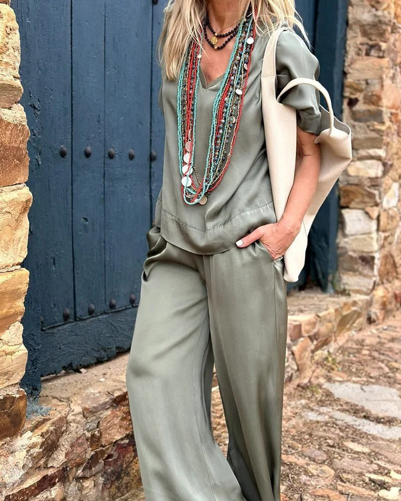 Lolita | Tweedelige set in de kleur Groen voor dames in stijl ideaal voor de zomer.