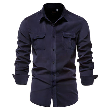 P. legend Overhemd | Casual overhemd voor heren in de kleur Marineblauw voor heren in stijl geschikt voor alle seizoenen.