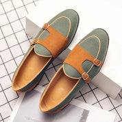 Stijlvolle loafers in de kleur Groen voor heren in Smart-casual stijl ideaal voor de lente.